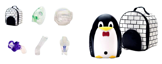Compresor pediátrico con nebulizador Modelo Pingüino